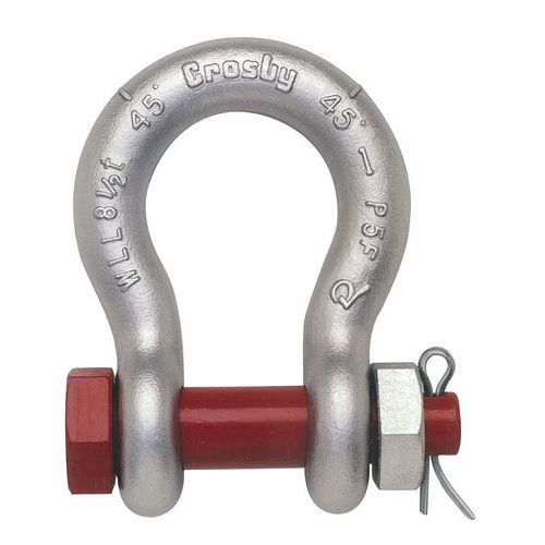 Crosby - Manille lyre boulonné goupillé HR - CMU 4750 kg - Fixation Ø 22.4 mm - Haute résistance