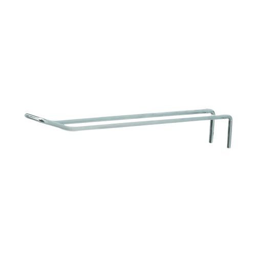 Crochet double Gondolux - 160 mm - Acier - Charge 4 kg - Pour rayonnage Gondolux