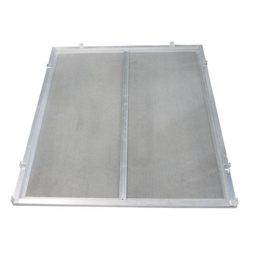 Bardage Latéral D/g L 1600 Pour Extrémité Auvent Aluminium Brut