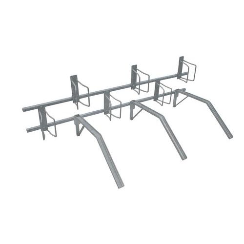 Support Cycles Simple Face 6 Places Acier Galvanise