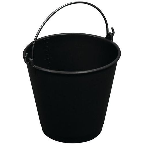 Seau Rond 14 L Anse Inox - Gris