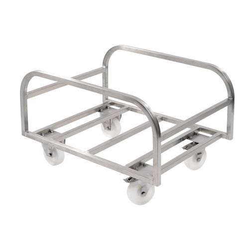 Chariot Inox Pour Bac Profond De 100 L
