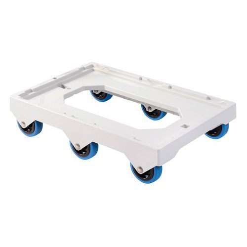 Socle Rouleur 6 Roues Silence - Axe Inox