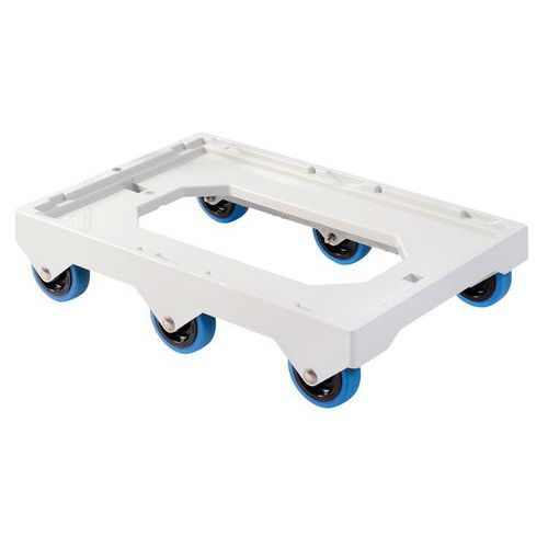 Socle Rouleur 6 Roues Silence - Axe Acier