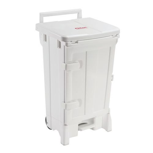 Container Polaris Avec Porte 90 L - Couvercle Blanc