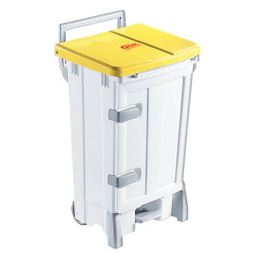 Container Polaris Avec Porte 90 L - Couvercle Jaune