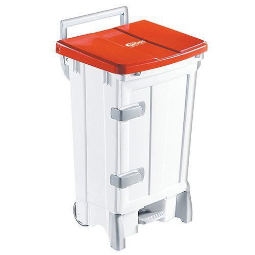 Container Polaris Avec Porte 90 L - Couvercle Rouge