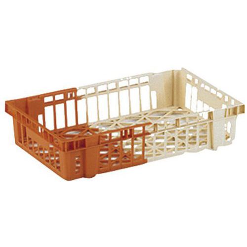 Caisse Viennoiserie Bicolore 20 L - Ivoire/orange