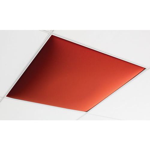 Ligne M - Pavé de plafond acoustique 50 mm T24 Rouge - 60x60 cm - Polyéther M1 - Cloison et mobilier acoustique