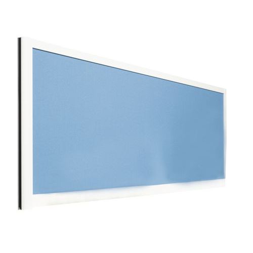 Ligne M - Écran Acoustique Séparation 495x1600 - Profil Blanc Twist Bleu - Absorbant M1
