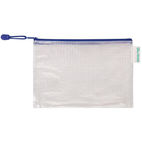 Pochette à Zip A5 Paysage T-collection Bleu