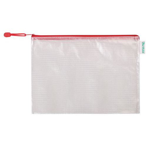 Pochette à Zip A4 Paysage T-collection Rouge