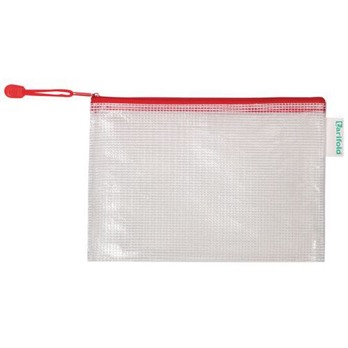 Pochette à Zip A5 Paysage T-collection Rouge