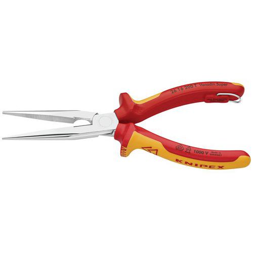 Pince Becs Demi-ronds 200mm Avec Tranchant - Isolée 1000v - Antichute