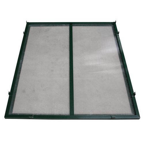 Bardage Latéral D/g L 1600 Pour Extrémité Auvent Vert