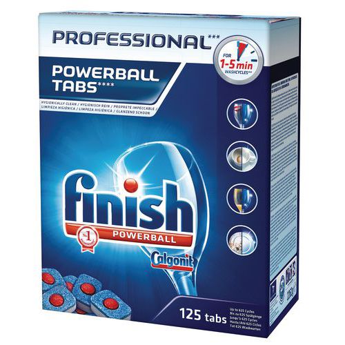 Finish Professional Powerball Tabs - Boîte X125kg