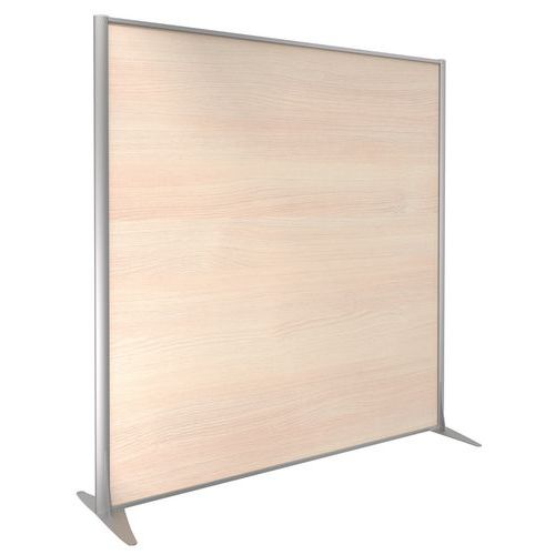 Cloison Kp+ Mélaminé Chêne Profil Argent 160x163