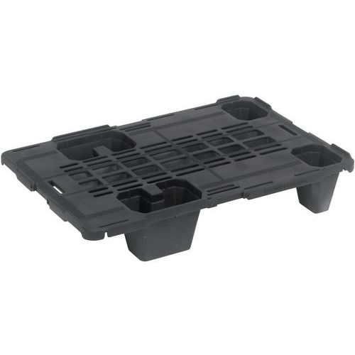 Palette Plastique 4 Plots Emboîtable 400 X 600 X 115 Mm
