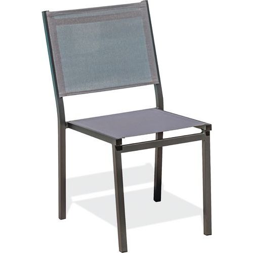 Chaise Jardin Tolede Empilable Gris Anthracite