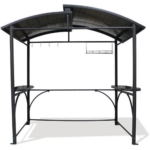 Abri Barbecue 240x150cm Gris Anthracite