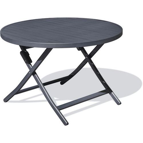 Table Jardin Pliante Marius Ã˜110cm Gris Anthracite