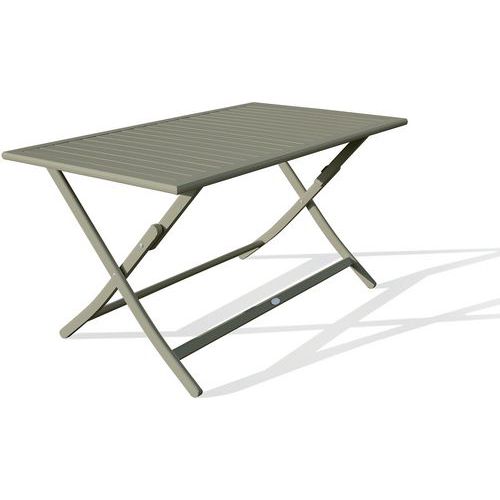 Table Jardin Pliante Marius 140x80cm Vert Kaki