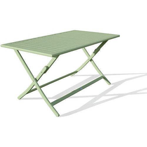 Table Jardin Pliante Marius 140x80cm Vert Lagune