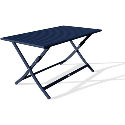 Table Jardin Pliante Marius 140x80cm Bleu Nuit