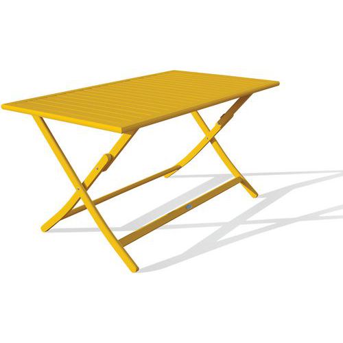Table Jardin Pliante Marius 140x80cm Moutarde