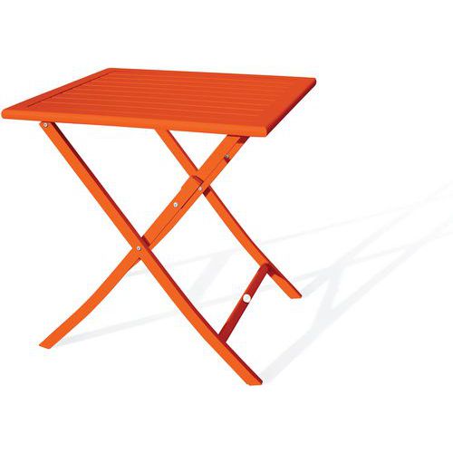 Guéridon Jardin Pliant Marius 70x70cm Orange