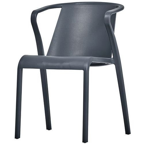 Fauteuil Jardin Empilable Fado Gris Anthracite