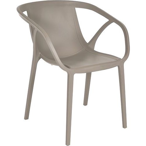Fauteuil Jardin Empilable Taupe Hop
