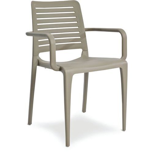Fauteuil Jardin Empilable Taupe Park