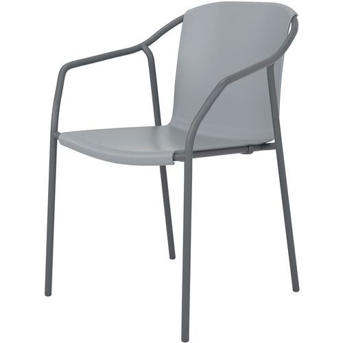 Fauteuil Jardin Empilable Bleu Gris Rod