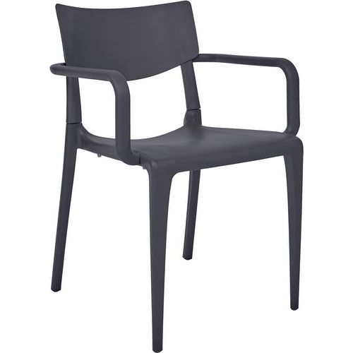 Fauteuil Jardin Empilable Gris Anthracite Town