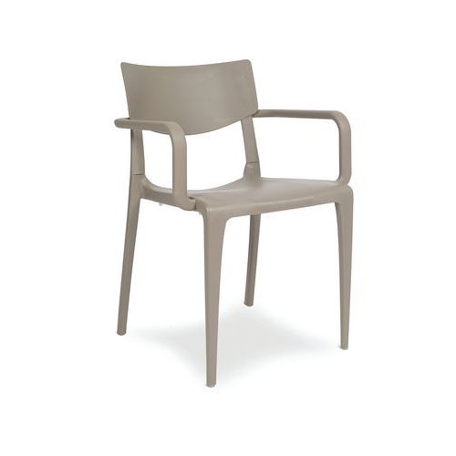 Fauteuil Jardin Empilable Taupe Town