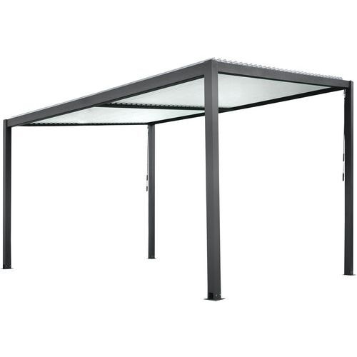 Pergola Bioclimatique Tramonto 400x310cm Blanches Gris Anthracite