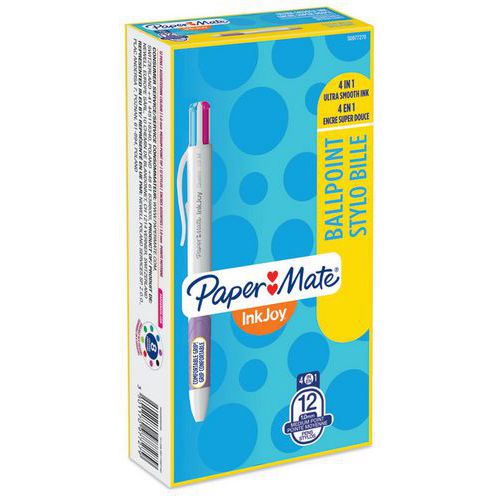 Stylo Bille 4 Couleurs Inkjoy Quatroâ„¢ Coloris Fun