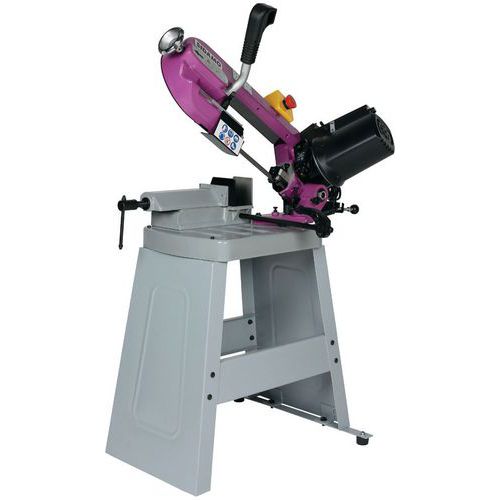Sidamo - Scie à ruban SR125MV avec socle - 120 mm coupe tube rond - 0.3 kW - 230 V - Robuste et Précise