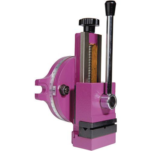 Sidamo - Étau rotatif 80mm sans jeu de brides - Acier - Ouverture 105mm - Poids 5.80kg