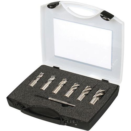 Sidamo - Coffret Fraises HSS Weldon 19mm Acier - Perçage Max 22mm - Emballage Recyclable