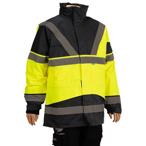 Parka Étanche Haute Visibilité Skollfield Jaune / Marine Xxl - Homme