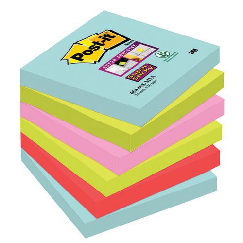 Post-it 1 Post-itÂ® Super Sticky Assorti