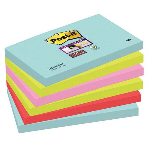 Post-it 1 Post-itÂ® Super Sticky Assorti