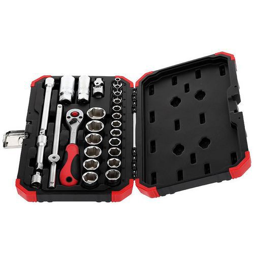 Jeu Douilles 1/4 4-13mm 33 Pièces