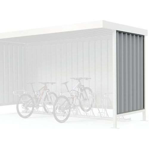 Bardage Latéral En Tôle Trapezoïdale Gris Clair L44