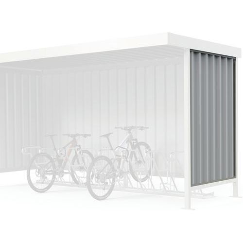 Bardage Latéral En Tôle Trapezoïdale Coloris Gris Clair L14