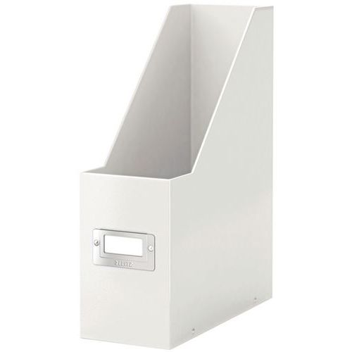 Leitz - Porte-revues Click & Store Blanc - Carton Robuste - 330mm Hauteur - Rangement Organisé