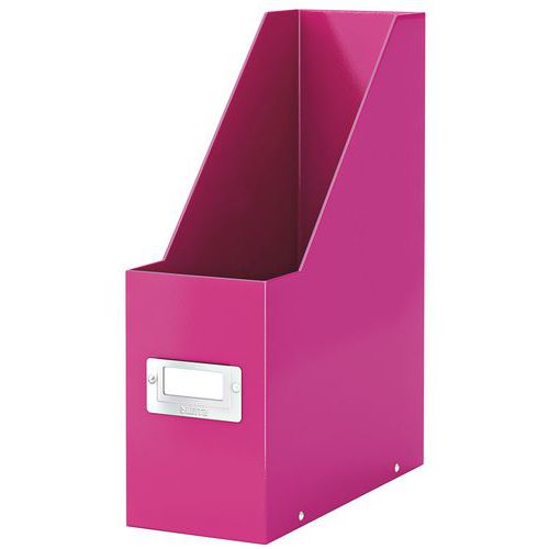 Leitz - Porte-revues Click & Store Rose - Carton - 330x253x103mm - 100% Emballage Recyclé