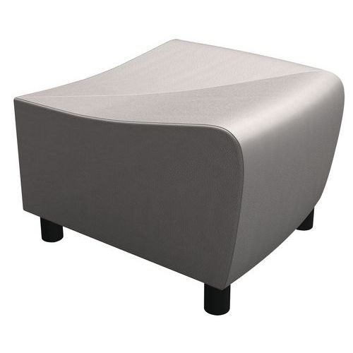 Pouf D'angle Izari Enduit Gris